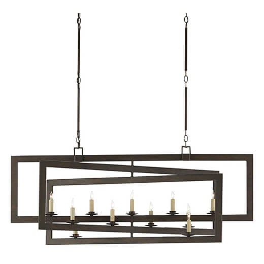 Middleton Bronze Rectangle Chandelier