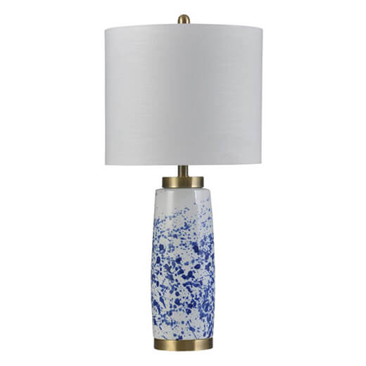 Transitional Ceramic and Steel Table Lamp