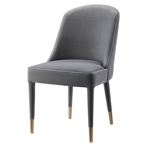 Brie Armless Chair Gray