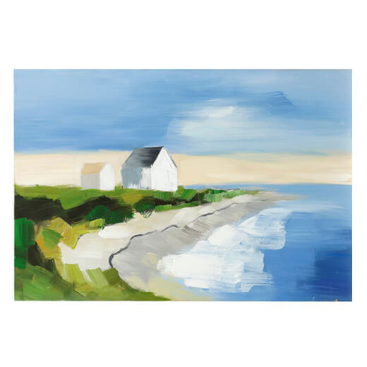 Lone house on the coast