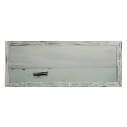 Lone boat on the lake